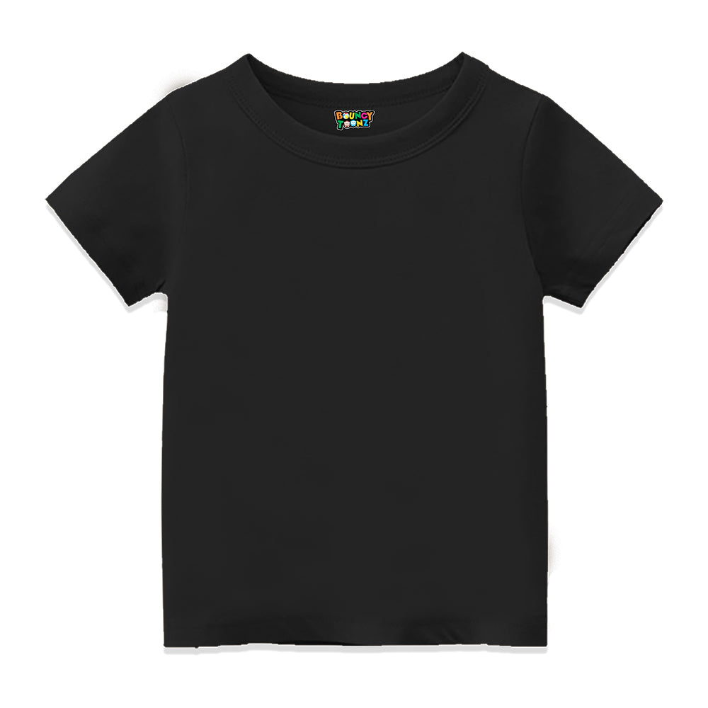 kids boy and girl  t shirt black