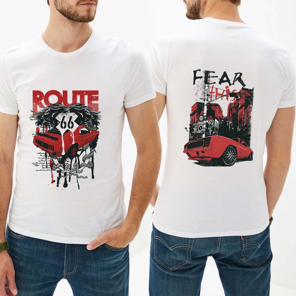 Custom T Shirts for Men - Double sided Printing