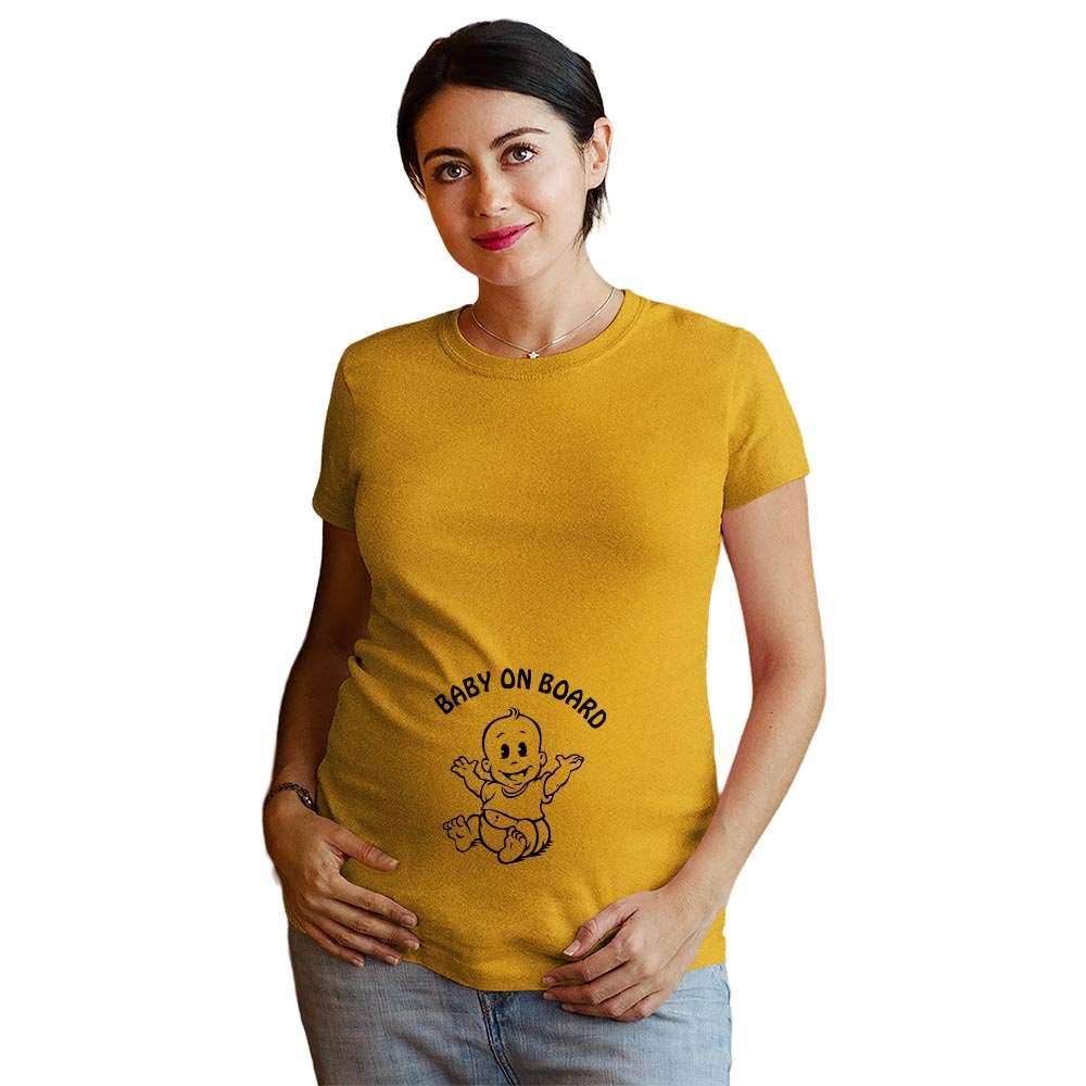 Baby on Board Maternity Pregnancy Announcement Tshirt