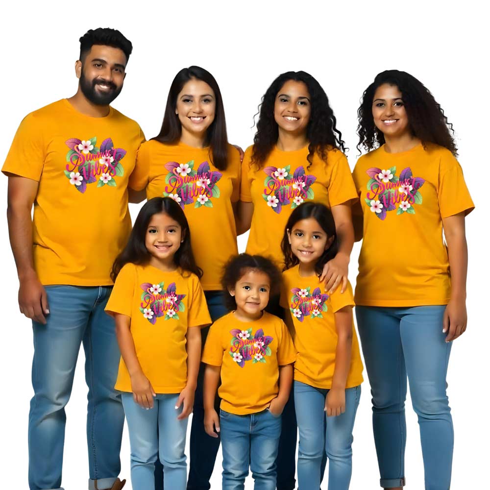 Summer Vibes Family Matching Tshirts