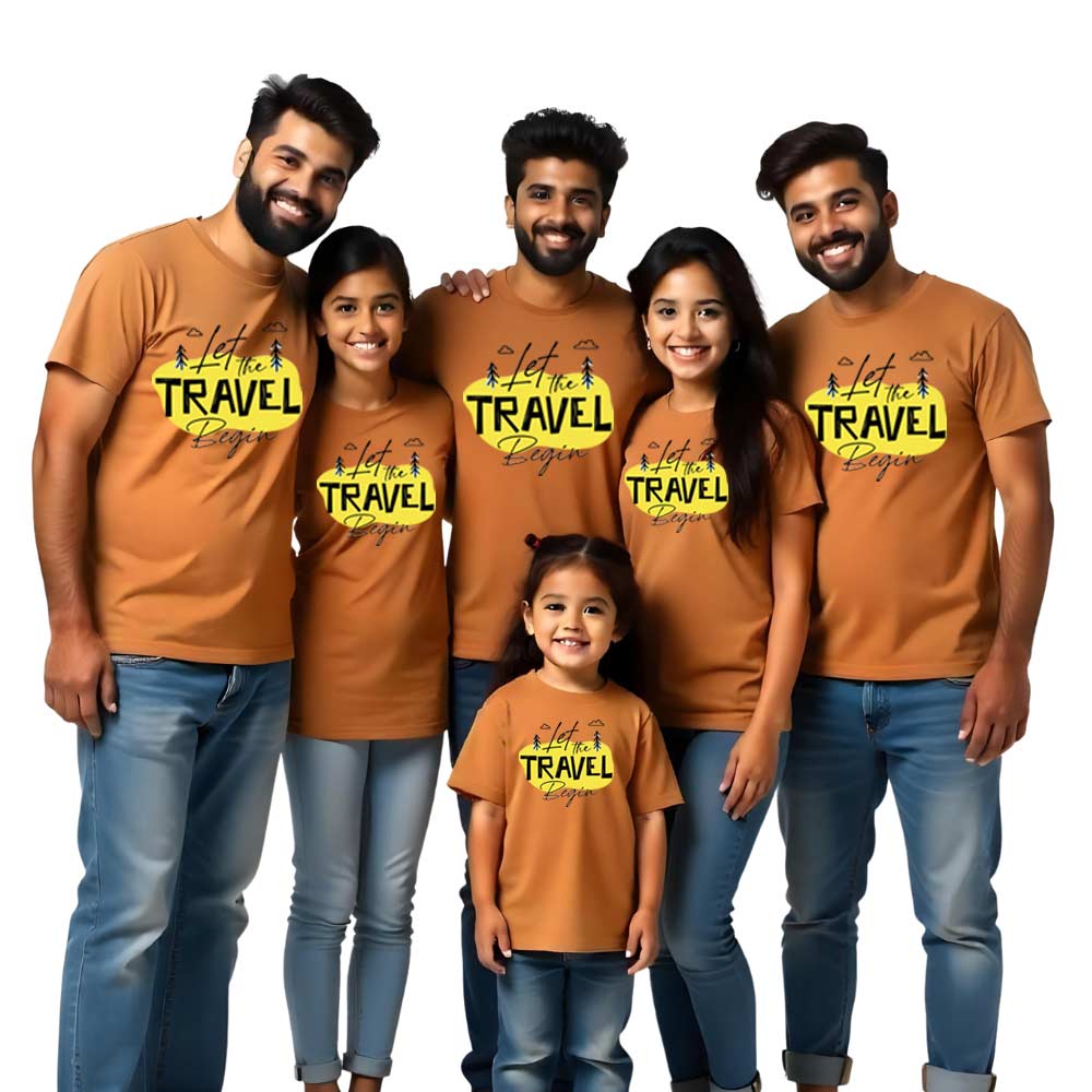 Let the Travel Begins Family Matching Tshirts