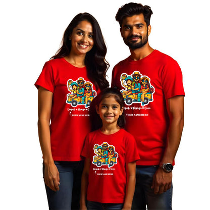 Customised Animated Family Tshirts