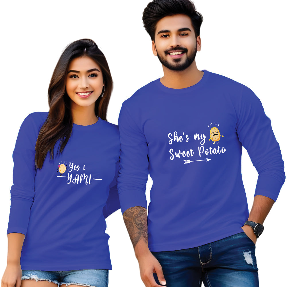 couple print t shirt for online