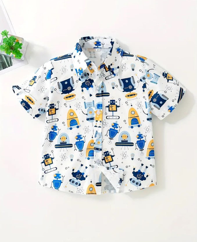 Robot Printed Shirt for Kids