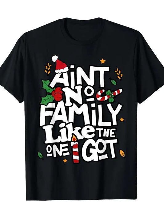 Aint no Family Christmas Theme Family Tshirts