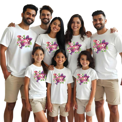 Summer Vibes Family Matching Tshirts