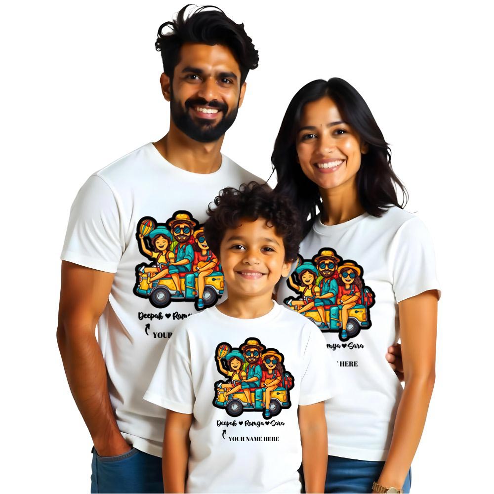 Customised Animated Family Tshirts