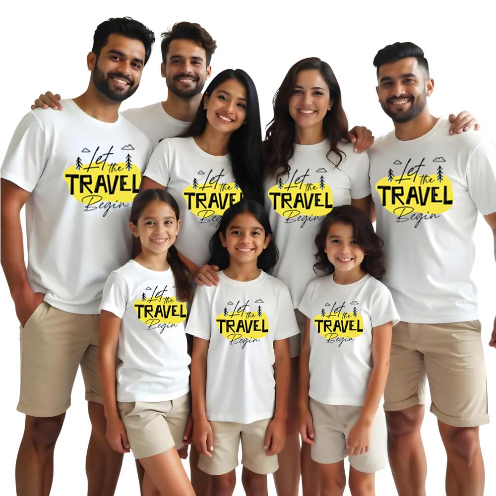 Let the Travel Begins Family Matching Tshirts