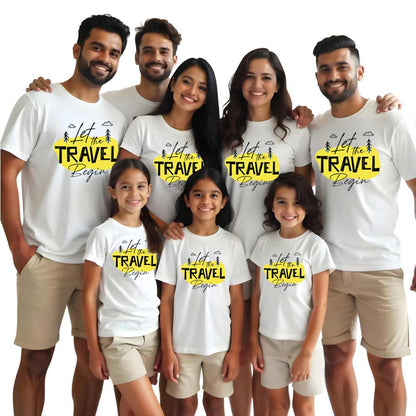 Let the Travel Begins Family Matching Tshirts