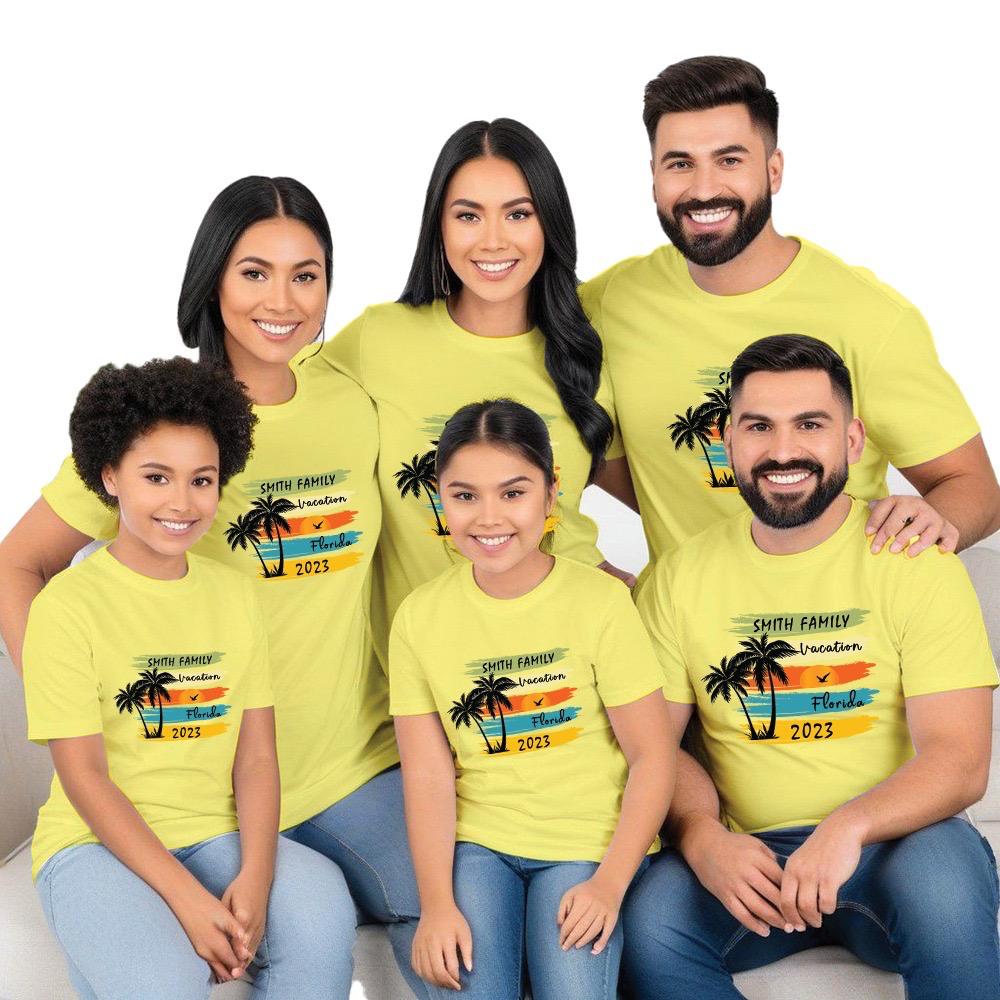 Family Vacation Customised Group Tshirts