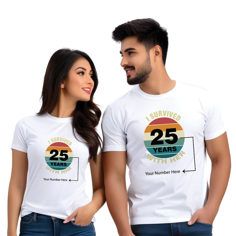 print couple t shirt white online