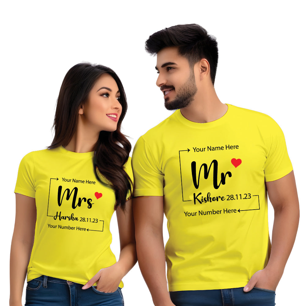 couple t shirt for pre wedding