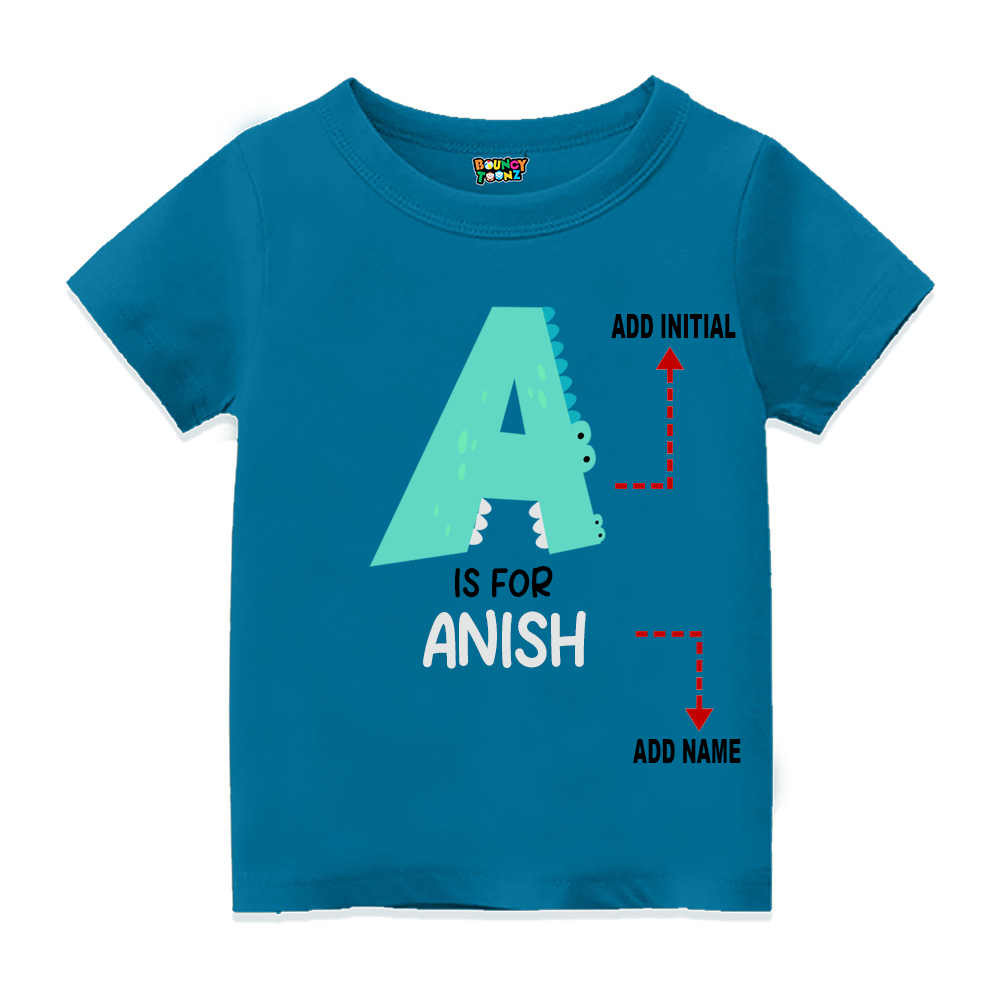 Bouncy Toonz  Customised Alphabet Toddler T-shirts