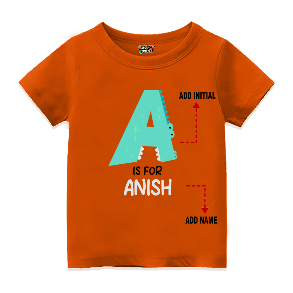 Bouncy Toonz  Customised Alphabet Toddler T-shirts