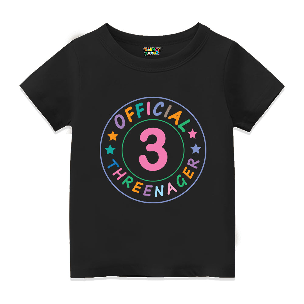 custom third birthday party t shirt kids 