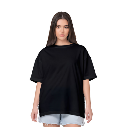 women oversized t shirt black