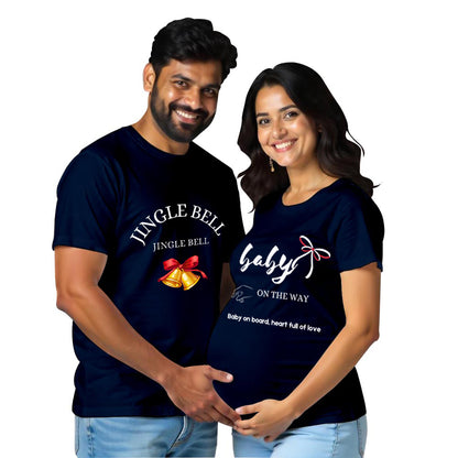 Baby On the Way Maternity Couple T-Shirts