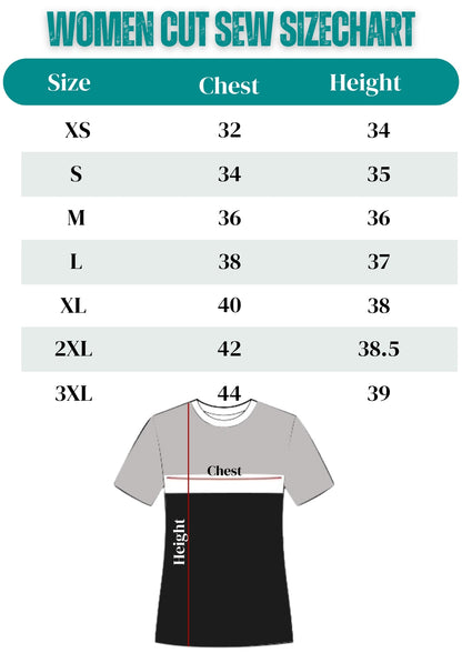 women cut sew sizechart