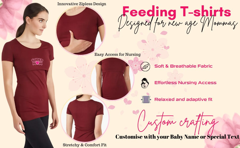 feeding maternity tshirt