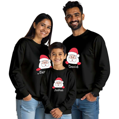 Personalised Santa Claus Family Sweatshirts