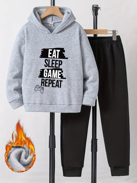 sweatshirt hood and pant combo set