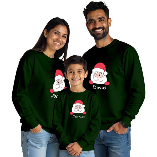 Personalised Santa Claus Family Sweatshirts