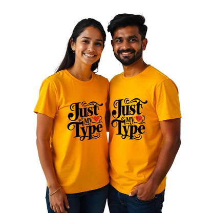 Just my Type Matching Couple Tshirts