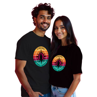 Finding True North Couple Adventure Tshirts