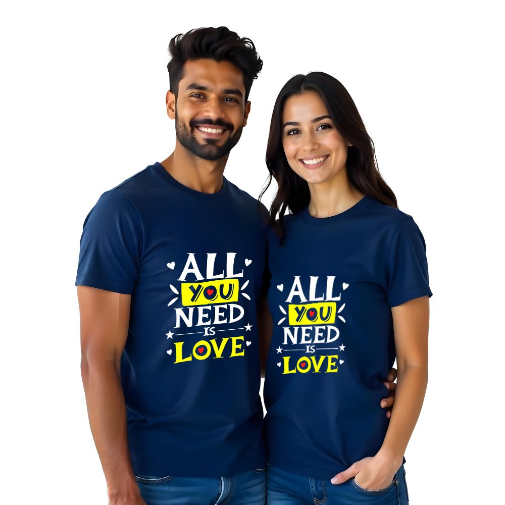 All you Need is Love Couple Tshirts