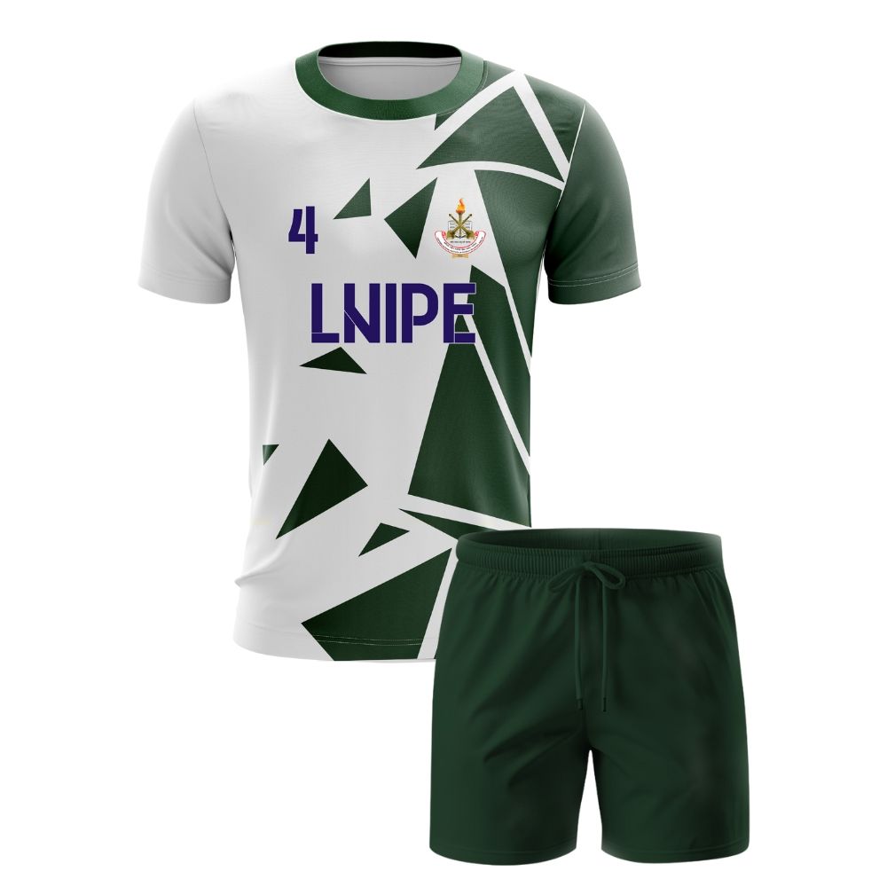 name number printed jersey with shorts