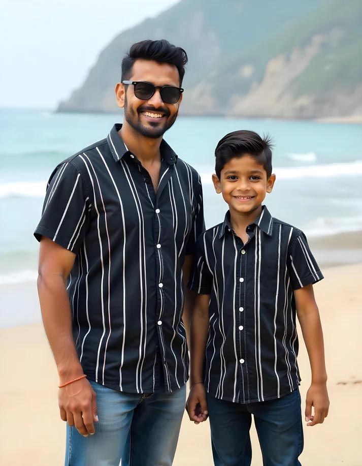 Vacation Holiday Twinning Shirts for Dad and Kids