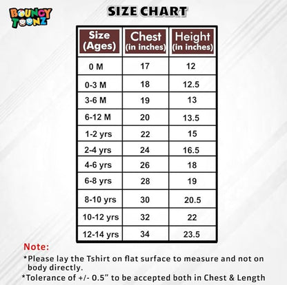 size chart for kids