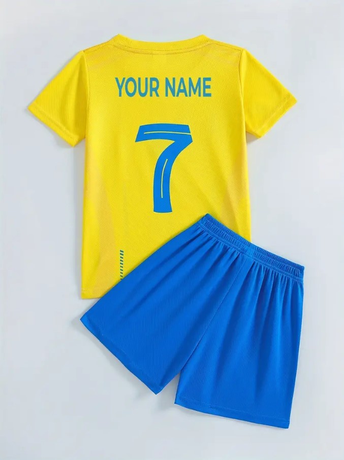 Personalised Kids Jerseys t shirt and Shorts