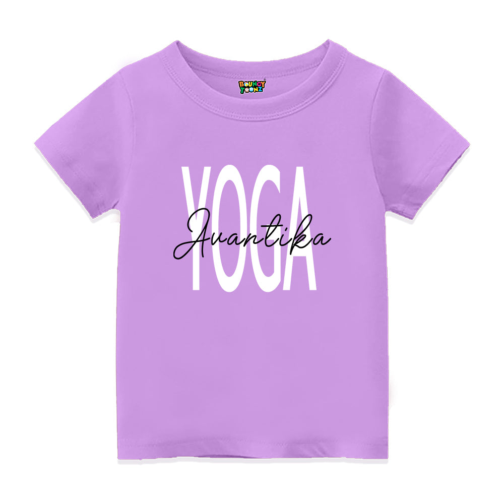 Yoga t shirt collection for kids