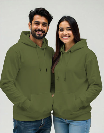 Light Olive Couple Hoodies