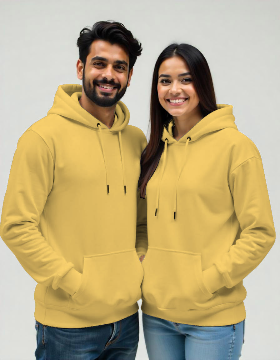 Light Yellow Couple Hoodies