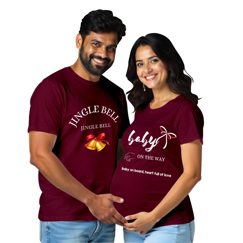 Baby On the Way Maternity Couple T-Shirts