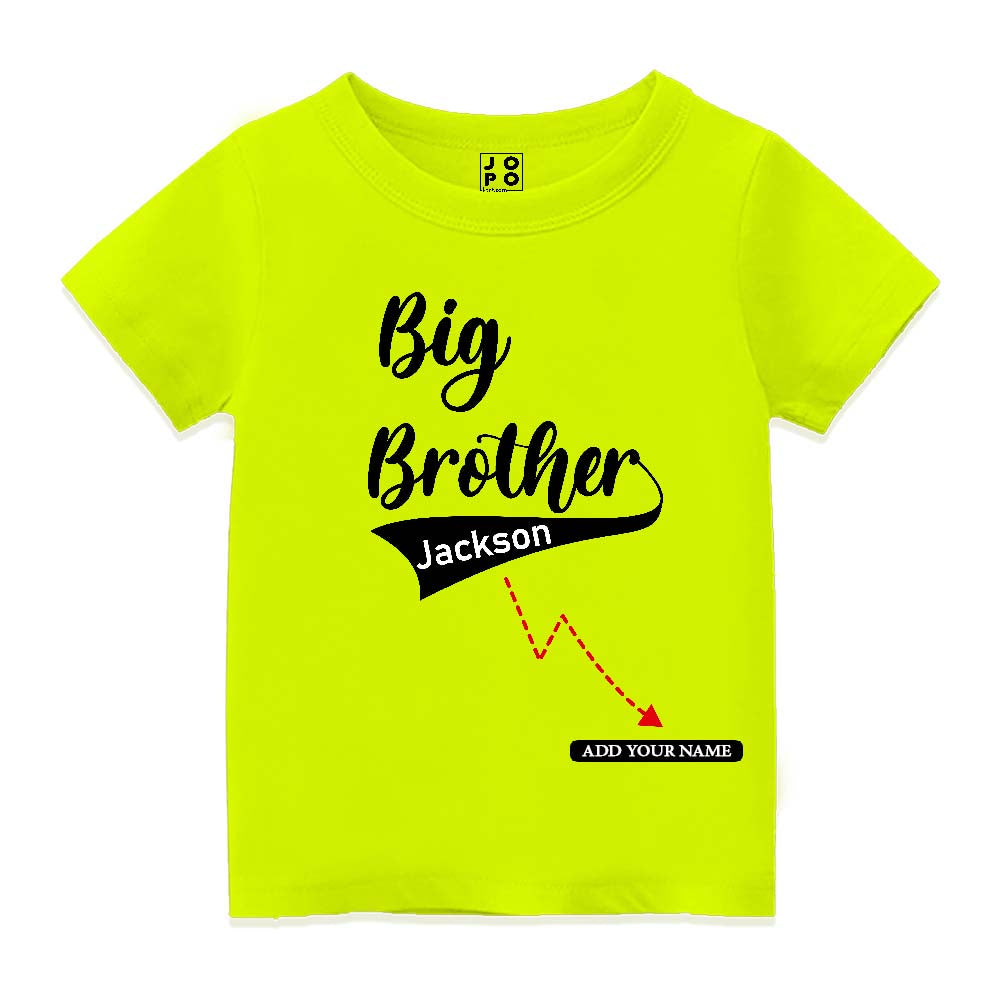 customized big brother kids' t-shirt