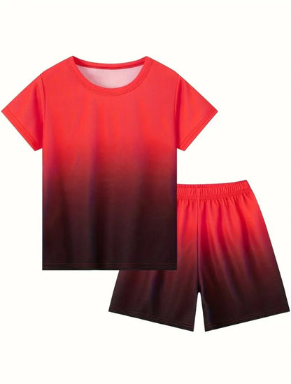 Sports Jersey Kids Tshirt Shorts Set