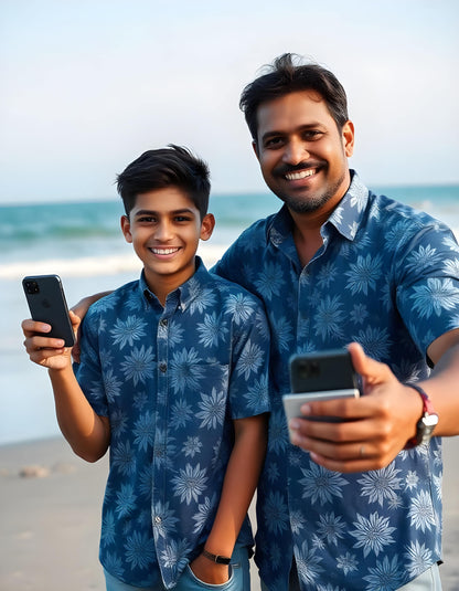 father and son matching outfits