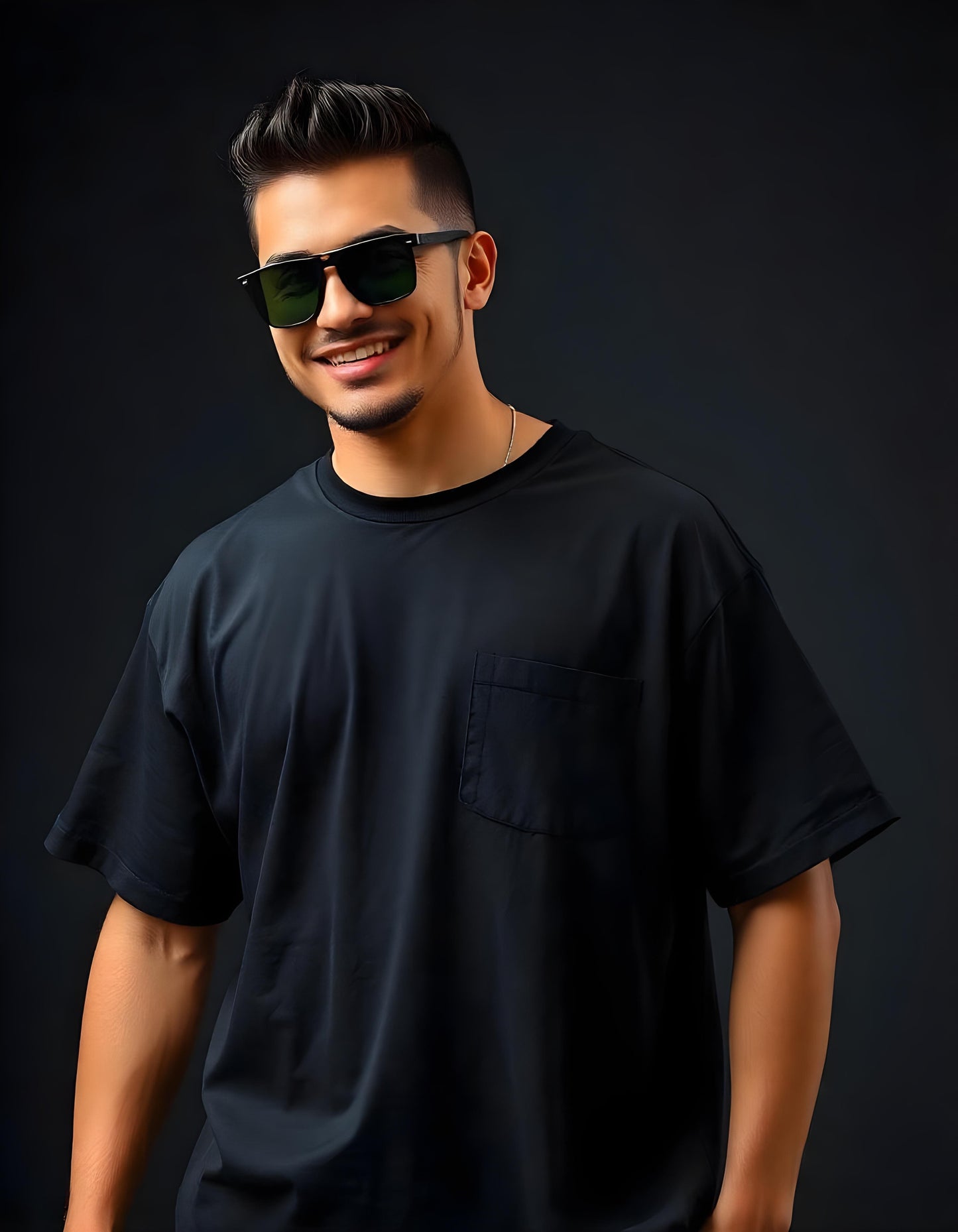 Oversized Black Tshirts for Men