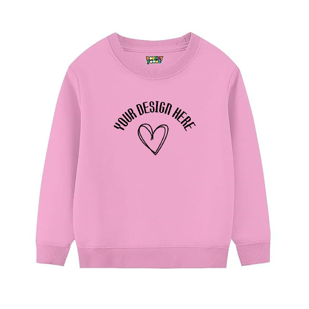 Pink sweatshirt for girls