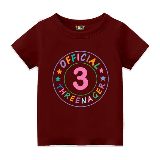 Threenagar birthday t shirt