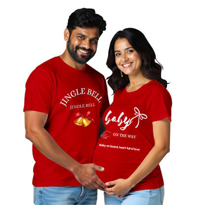 Baby On the Way Maternity Couple T-Shirts