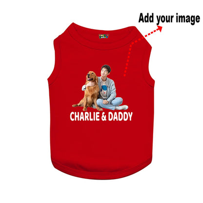 Cotton Dog Photo printed T-Shirt 