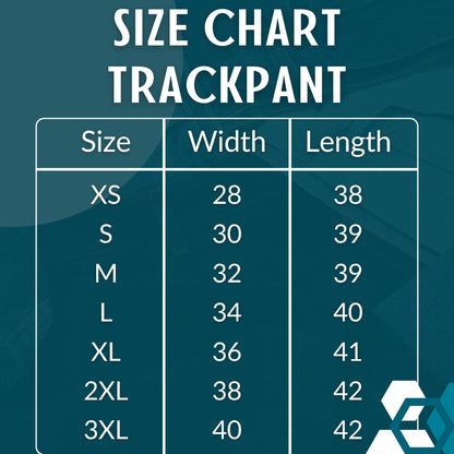 trackpant size chart