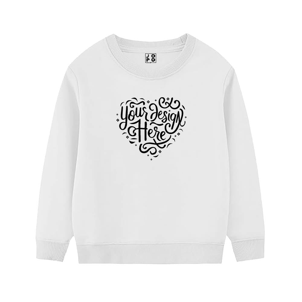 printed sweatshirt white