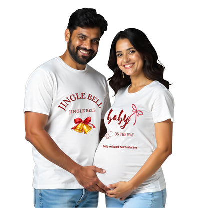 Baby On the Way Maternity Couple T-Shirts