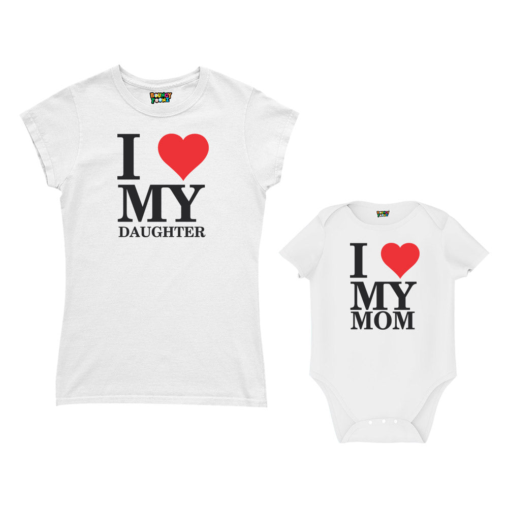 Mother’s Day customised Mom T Shirt and Romper White