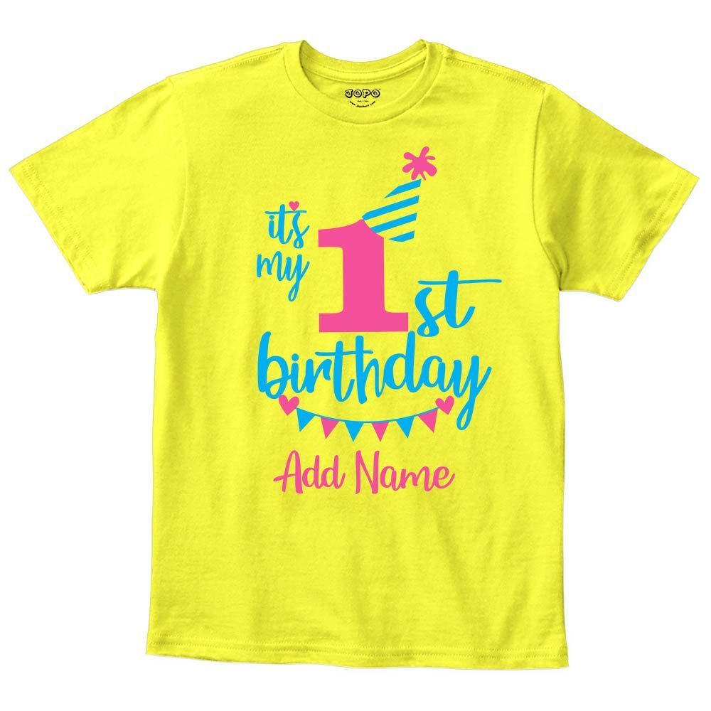 1 st birthday Yellow